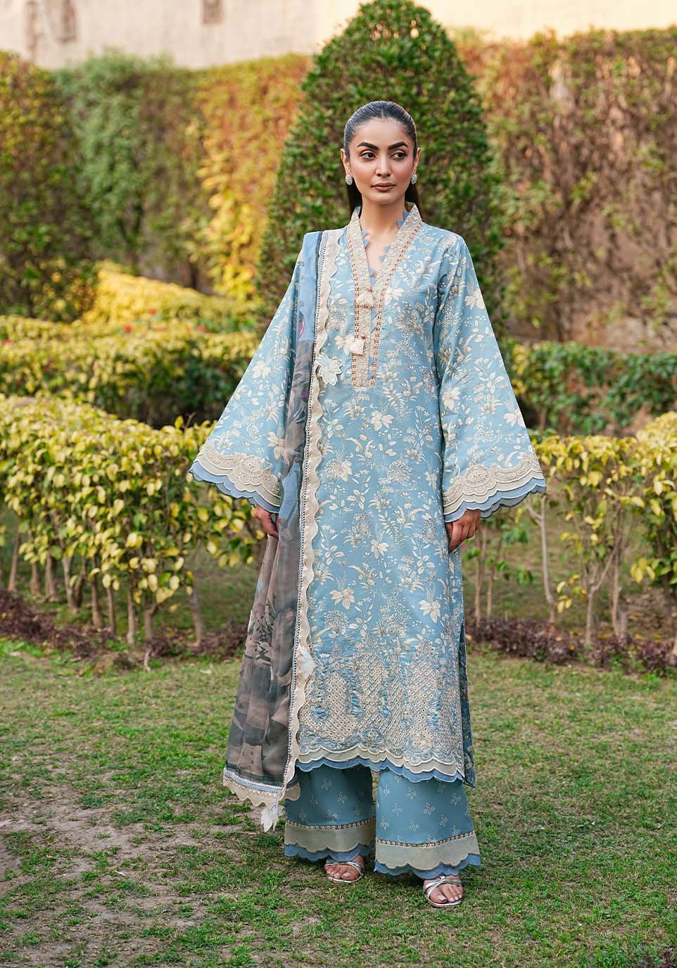 ZQL008 Cotton Pakistani Formal Dresses