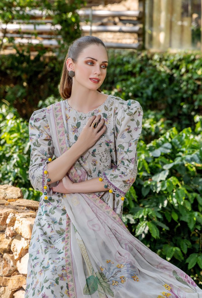 Scenery - Printkari D07 Chiffon Pakistani Summer Dresses - Humdum - 5