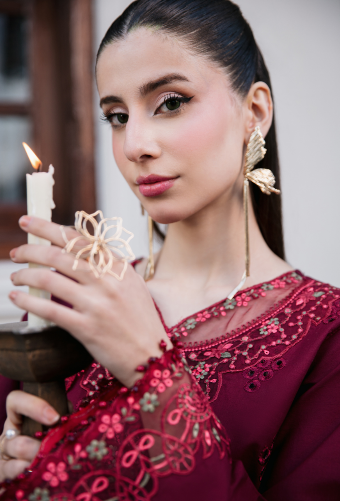 Meraki'2 - D03 Organza Pakistani Summer Dresses - Humdum - 4