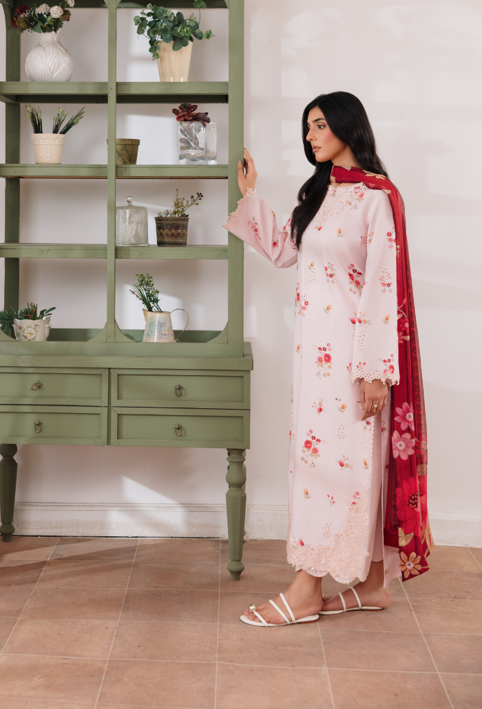 Summer Breeze'3 - D01 Organza Pakistani Summer Dresses - Humdum - 3