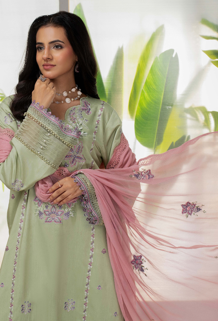 ELLENA - D04 Chiffon Pakistani Winter Dresses - Humdum - 4
