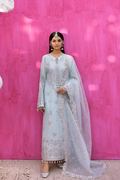 CEALINA Raw Silk Pakistani Formal Dresses