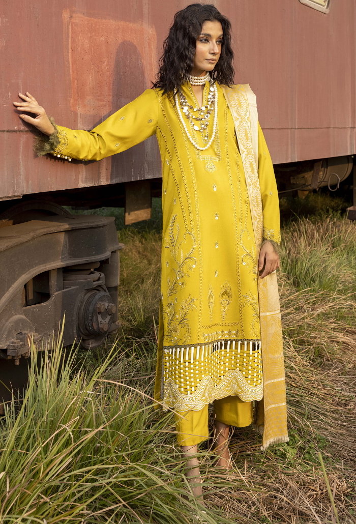 Rahgeer - D08 Jacquard Pakistani Winter Dresses - Humdum - 1