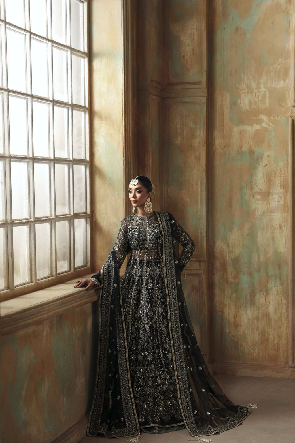 Nargis Raw Silk Pakistani Formal Dresses - Zyra - 1