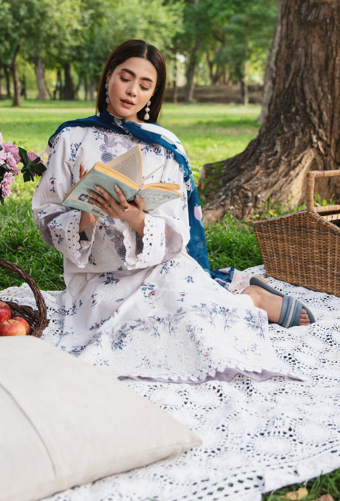 Summer Breeze - D01 Chiffon Pakistani Summer Dresses - Humdum - 4