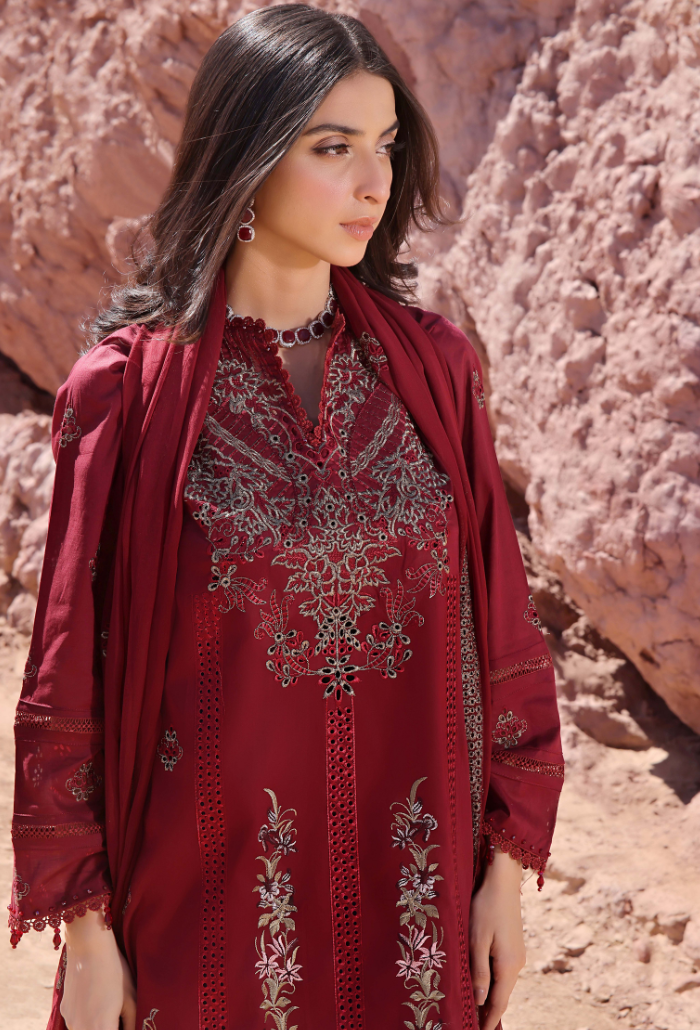 Afsoon - Premium Lawn - D05 Chiffon Pakistani Summer Dresses - Humdum - 3