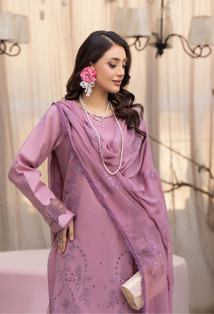 Aviva - D01 Chiffon Pakistani Summer Dresses - Humdum - 1