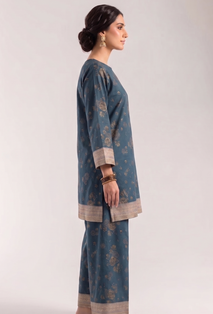 Ethnic By Humdum - D15 Lawn Pakistani Summer Dresses - Humdum - 2