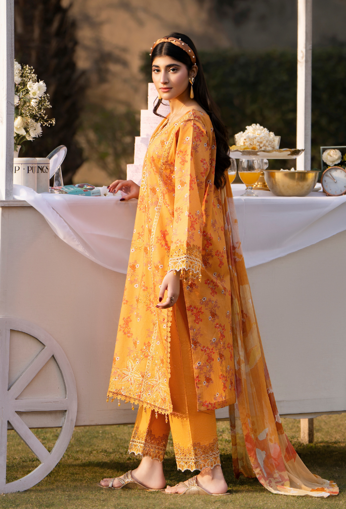 Gardenia'26 - D03 Chiffon Pakistani Summer Dresses - Humdum - 4