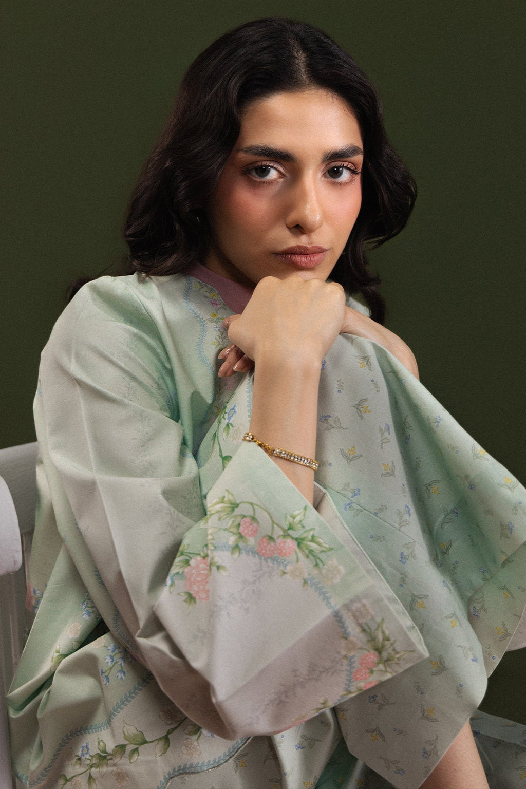 Faded Dreams Cambric Pakistani Summer Dresses - Afrozeh - 4