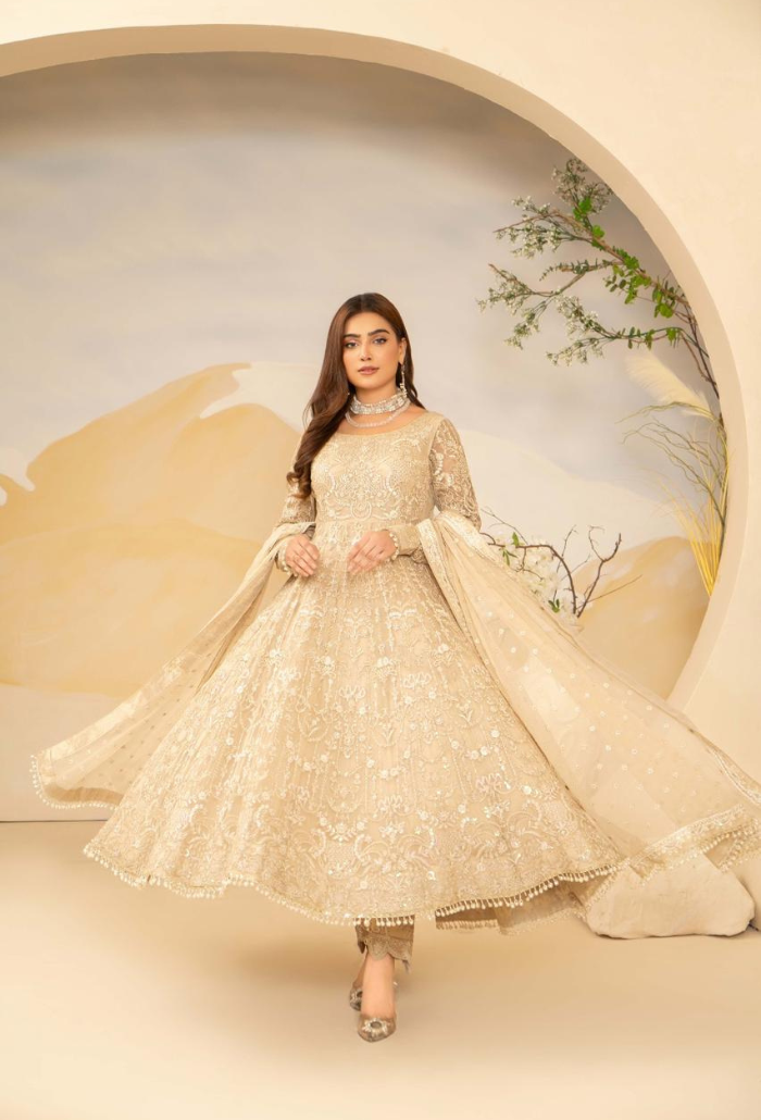 HOC - D02 Raw Silk Pakistani Formal Dresses - Humdum - 4