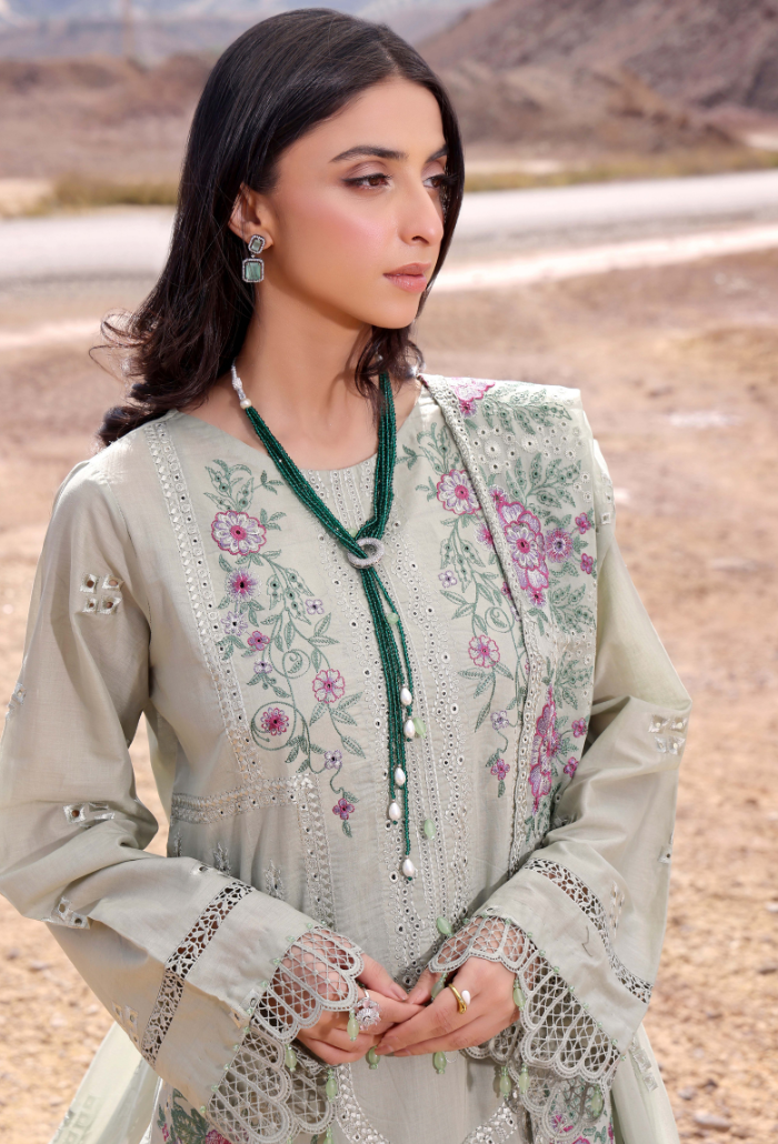 Afsoon - Premium Lawn - D04 Chiffon Pakistani Summer Dresses - Humdum - 3