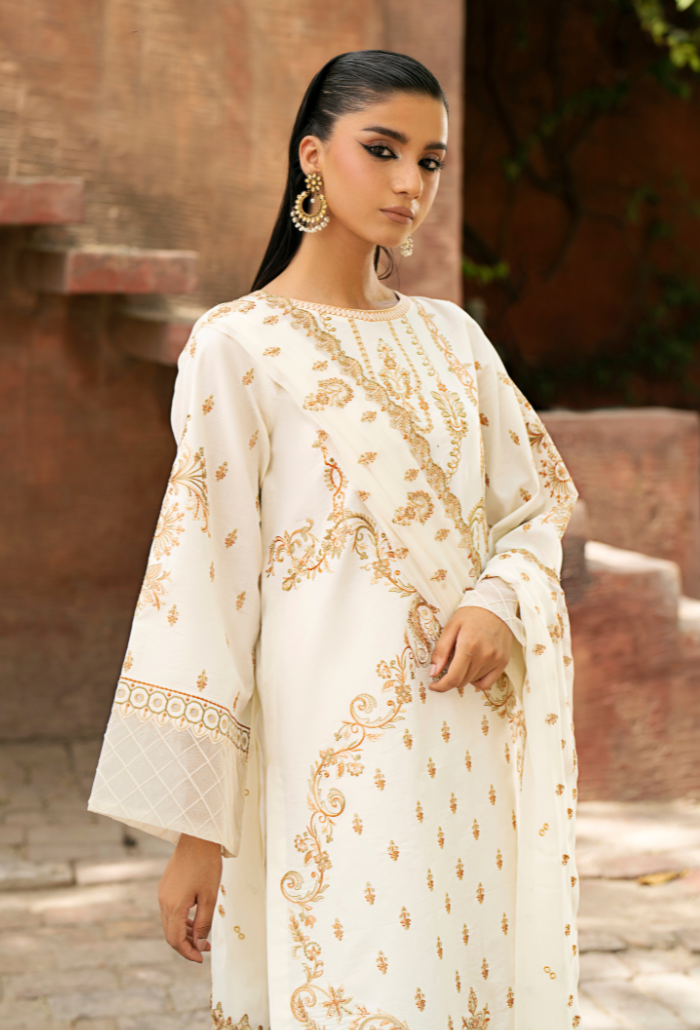 Selin - D02 Chiffon Pakistani Summer Dresses - Humdum - 4