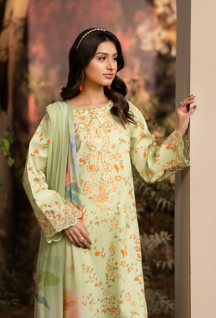 Gardenia'26 - D07 Chiffon Pakistani Summer Dresses - Humdum - 4