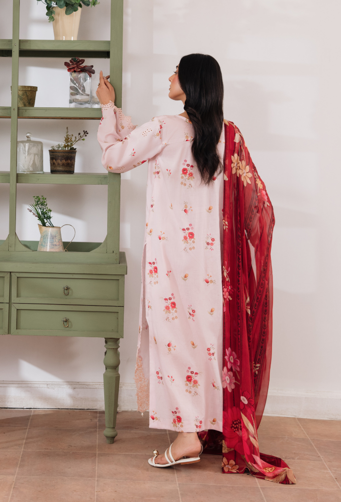 Summer Breeze'3 - D01 Organza Pakistani Summer Dresses - Humdum - 2
