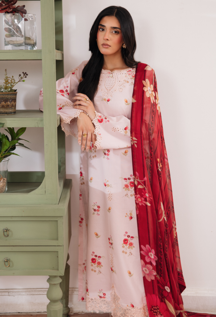 Summer Breeze'3 - D01 Organza Pakistani Summer Dresses - Humdum - 4
