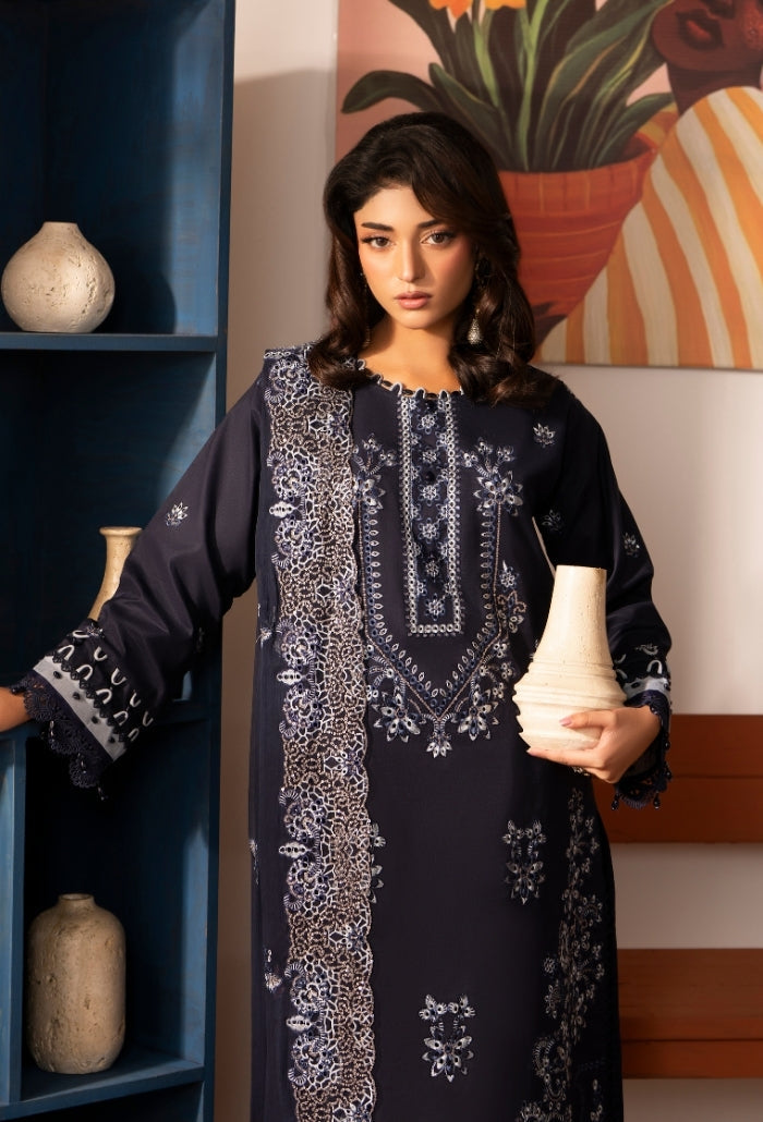 Meraki - D09 Chiffon Pakistani Summer Dresses - Humdum - 3