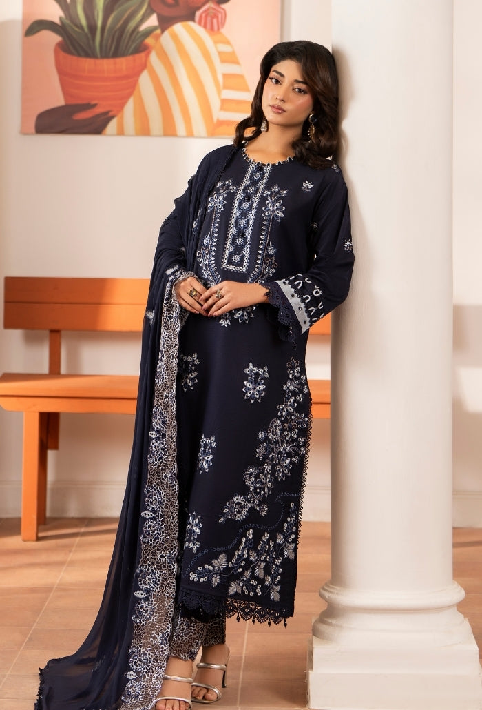 Meraki - D09 Chiffon Pakistani Summer Dresses - Humdum - 1