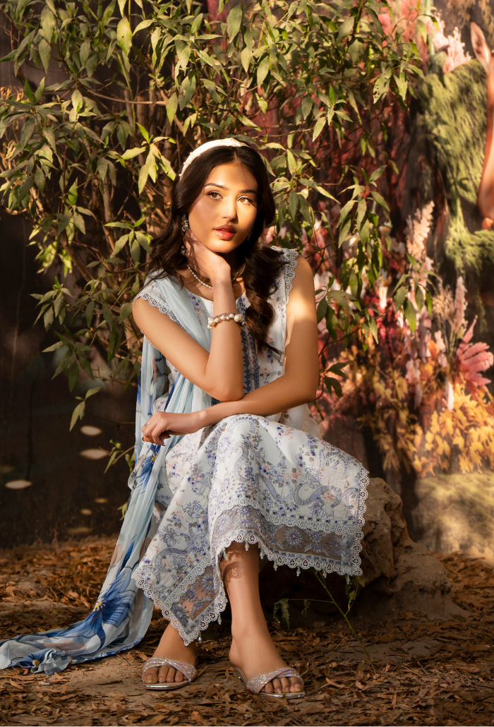 Gardenia'26 - D06 Chiffon Pakistani Summer Dresses - Humdum - 4