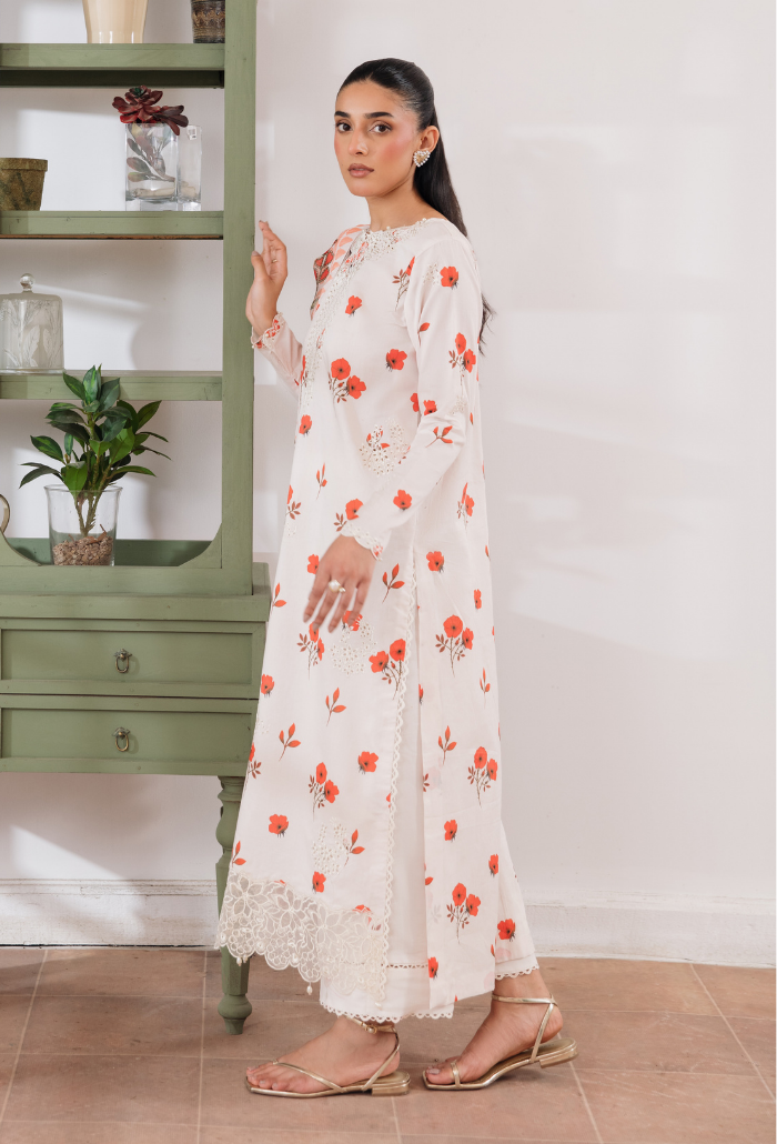 Summer Breeze'3 - D06 Organza Pakistani Summer Dresses - Humdum - 3