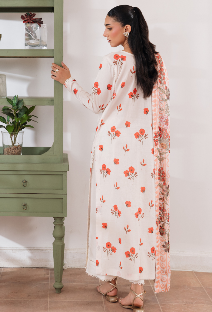 Summer Breeze'3 - D06 Organza Pakistani Summer Dresses - Humdum - 2