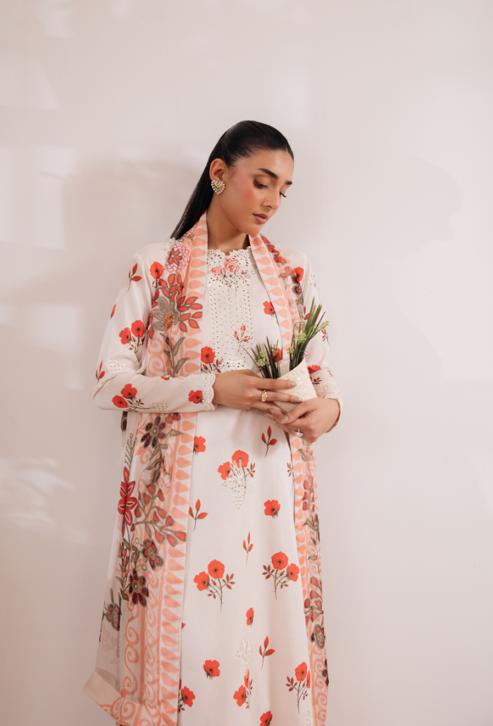 Summer Breeze'3 - D06 Organza Pakistani Summer Dresses - Humdum - 5