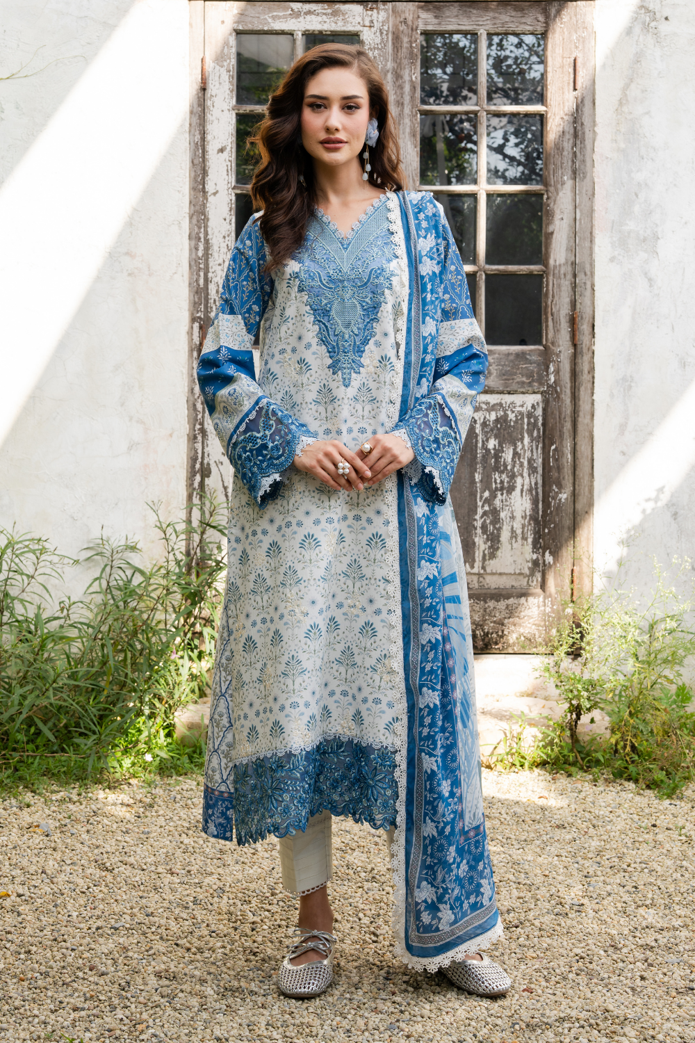 EVARA (AZ-05) Lawn Pakistani Summer Dresses - aabyaan - 1