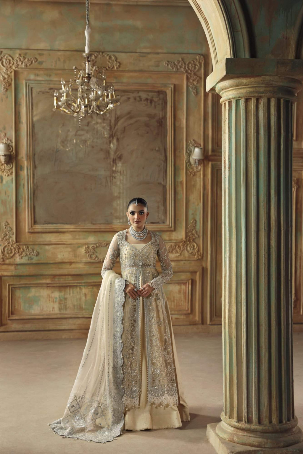 Muse Raw Silk Pakistani Formal Dresses - Zyra - 1