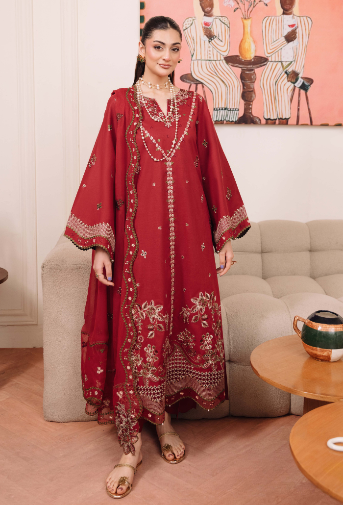 Mirha'2 - D09 Organza Pakistani Summer Dresses - Humdum - 1