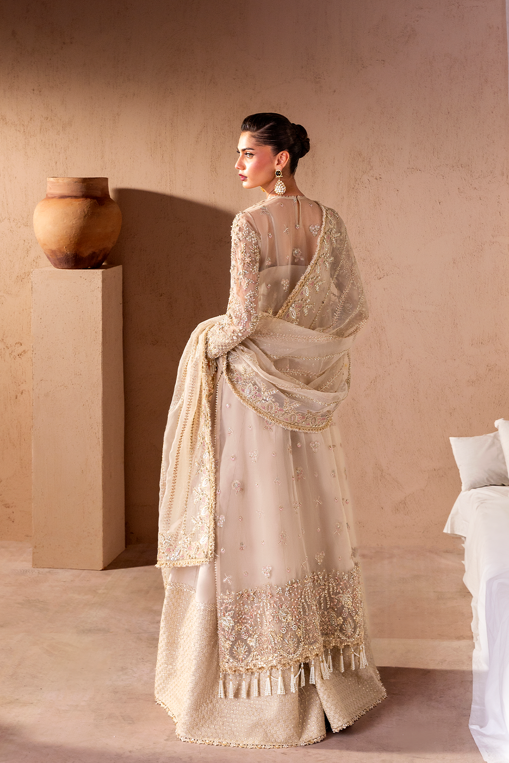 MALENA Raw Silk Pakistani Formal Dresses