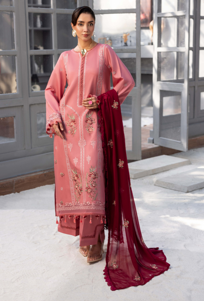 Fareeha - D04 Chiffon Pakistani Winter Dresses - Humdum - 2