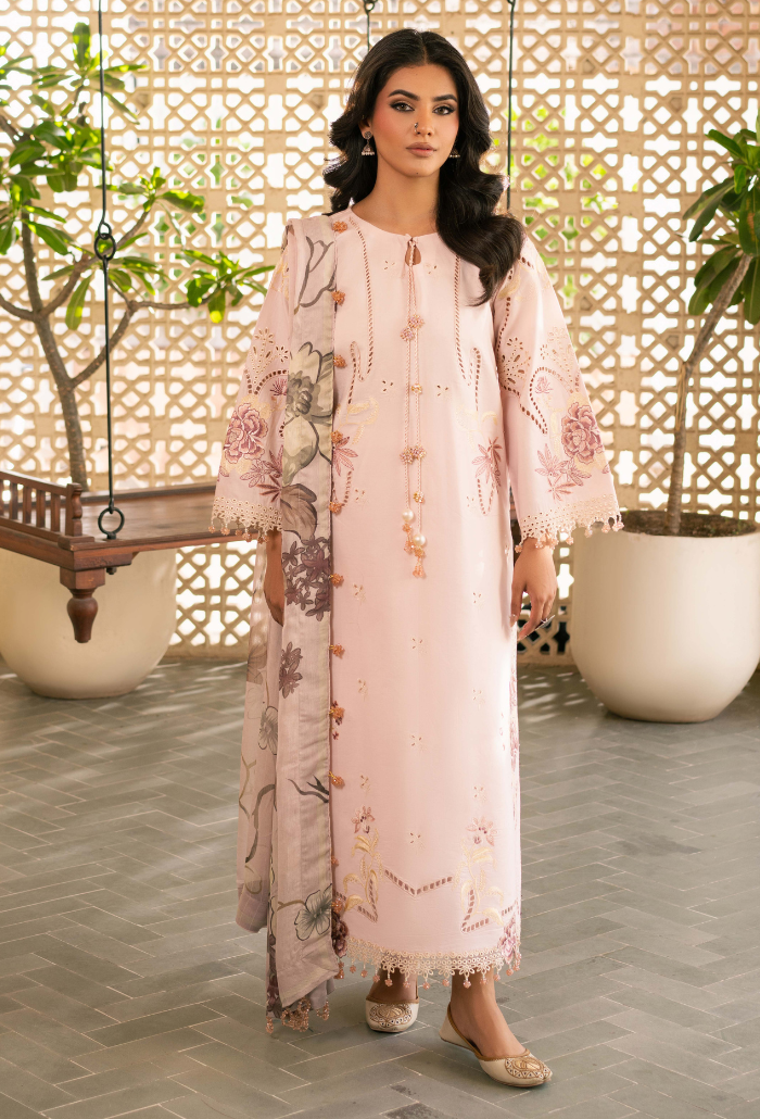 Mehrmaa - D07 Nuraaya Organza Pakistani Summer Dresses - Humdum - 1