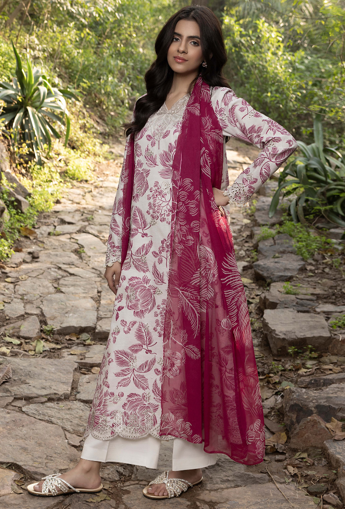 Eden Garden - D04 Chiffon Pakistani Summer Dresses - Humdum - 1