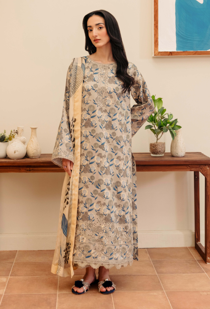 MIRAL - D04 Chiffon Pakistani Winter Dresses - Humdum - 1