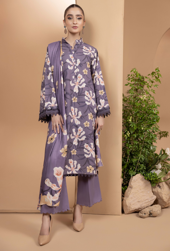 Zara - D05 Khaddar Pakistani Winter Dresses - Humdum - 1
