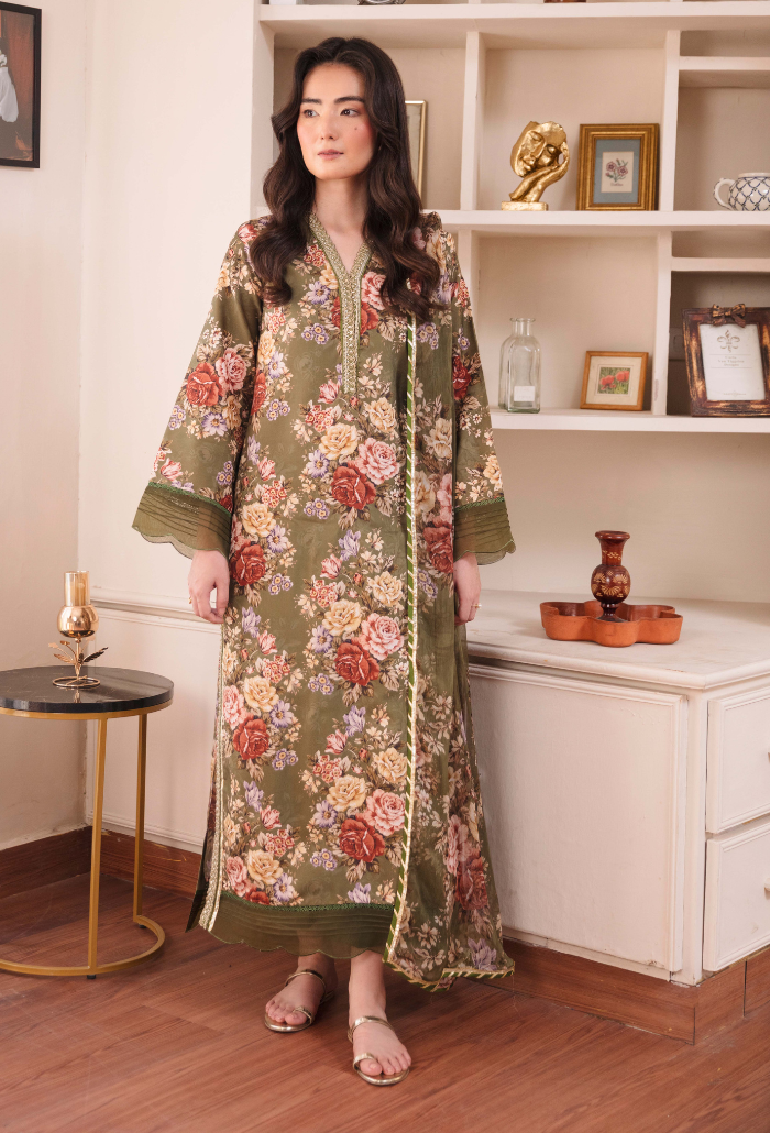 COCO - D04 Chiffon Pakistani Winter Dresses - Humdum - 1