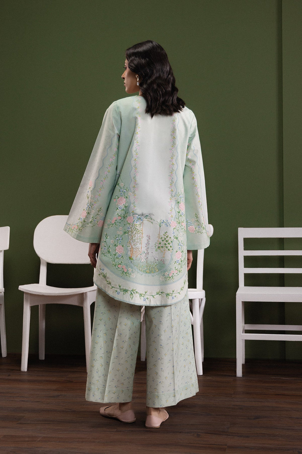 Faded Dreams Cambric Pakistani Summer Dresses - Afrozeh - 5