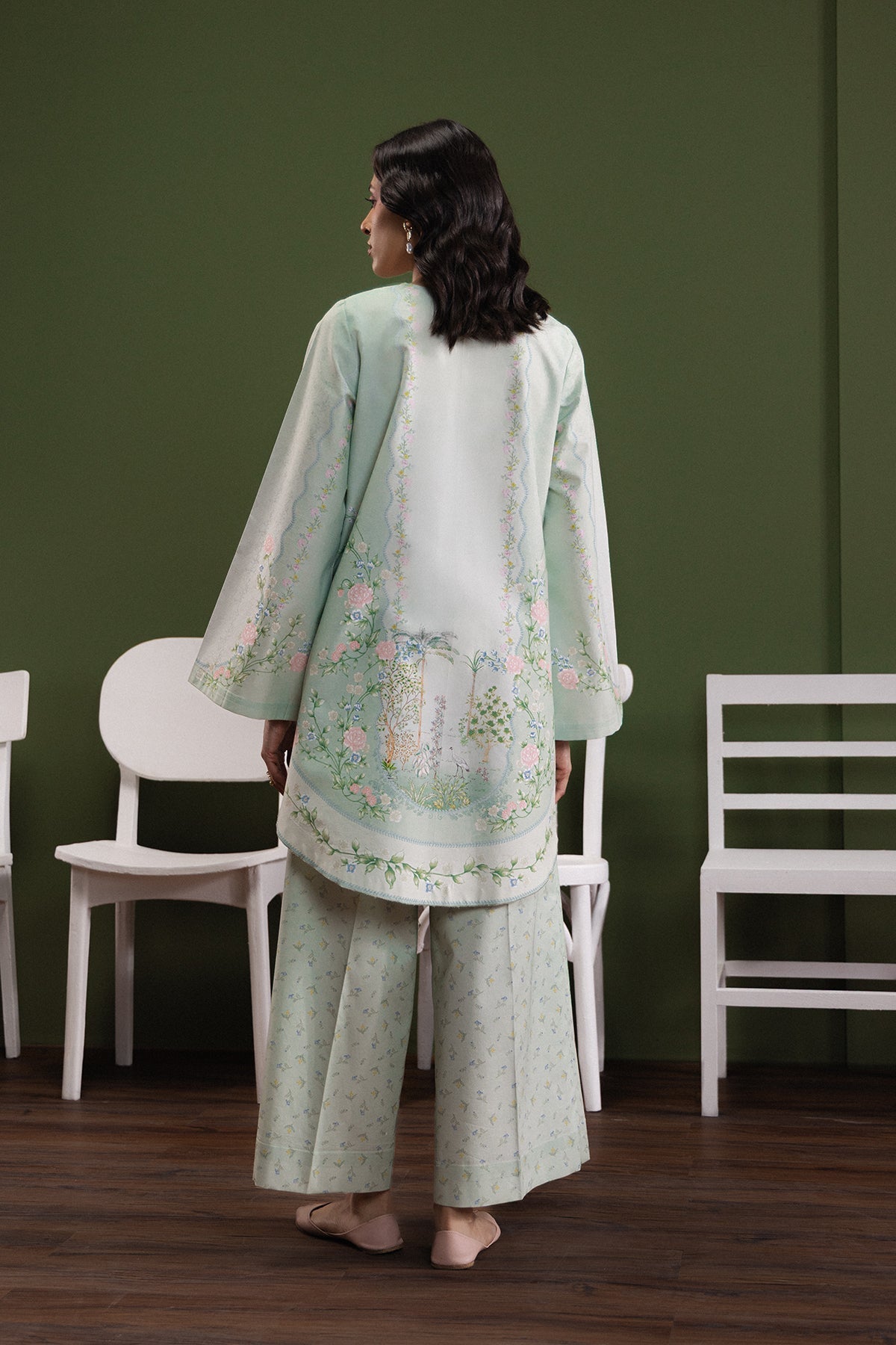 Faded Dreams Cambric Pakistani Summer Dresses - Afrozeh - 5