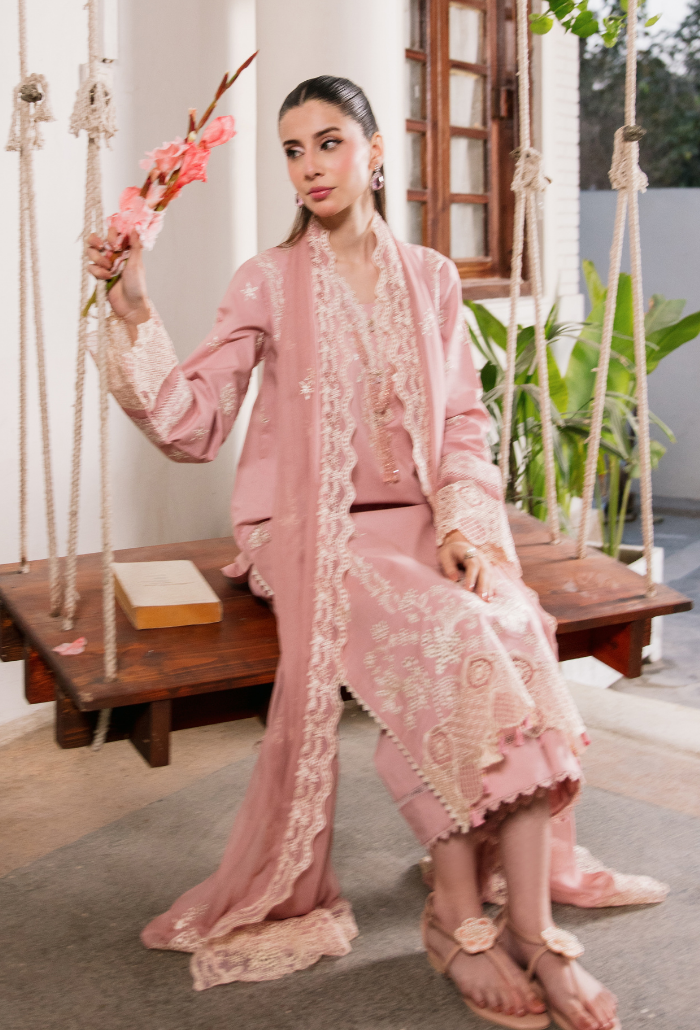 Meraki'2 - D10 Organza Pakistani Summer Dresses - Humdum - 5