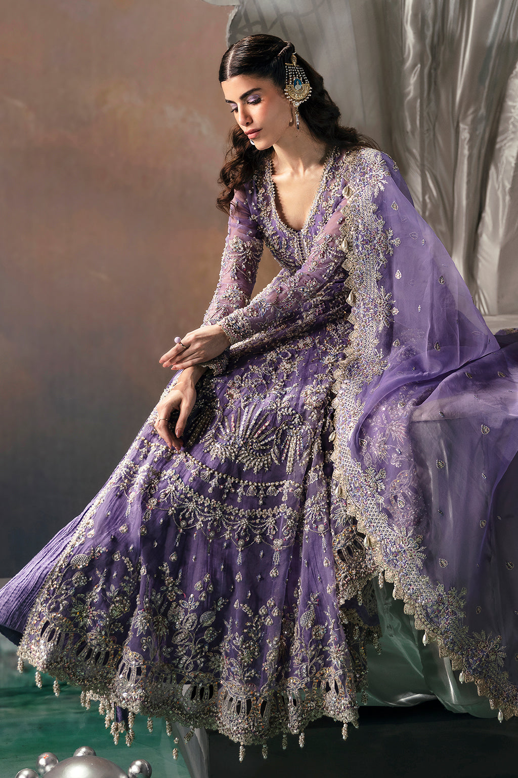 Eloah Organza Pakistani Formal Dresses - Afrozeh - 8