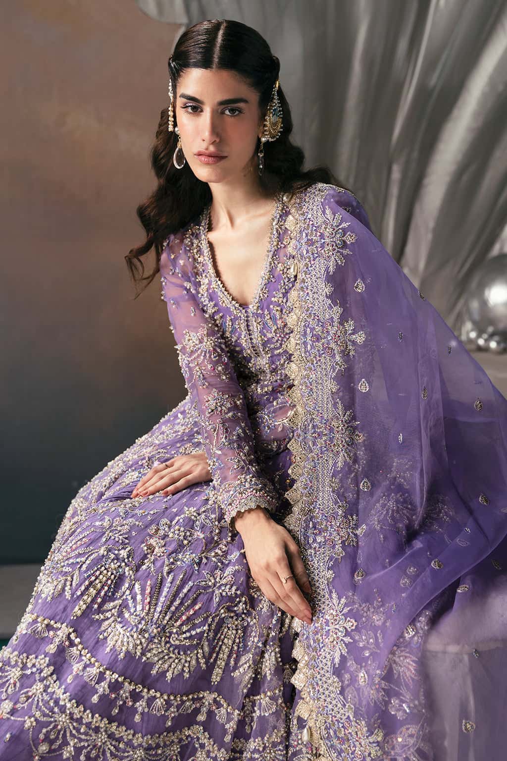 Eloah Organza Pakistani Formal Dresses - Afrozeh - 2