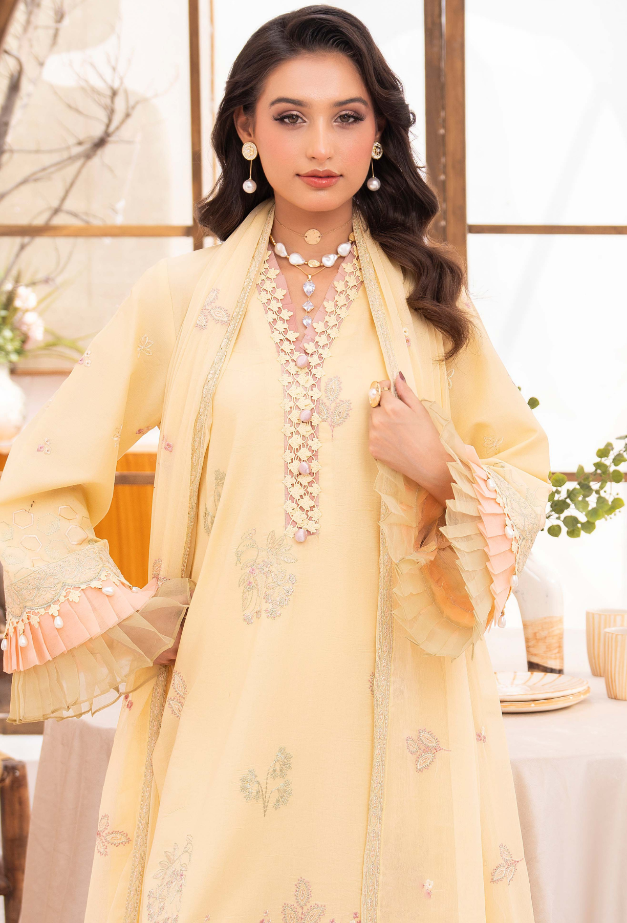 NAYAB - D02 Chiffon Pakistani Summer Dresses - Humdum - 4