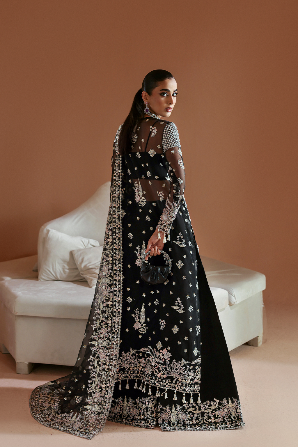 ASTRAL Raw Silk Pakistani Formal Dresses