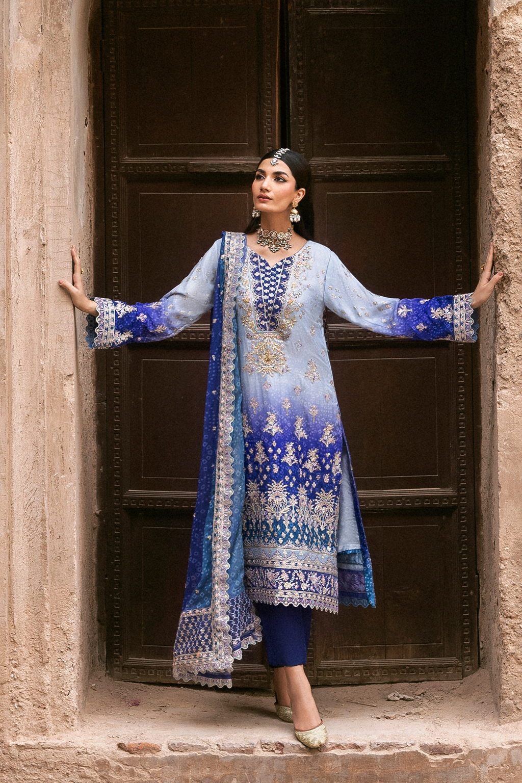 AUREVIA Embroidered Pakistani Dress