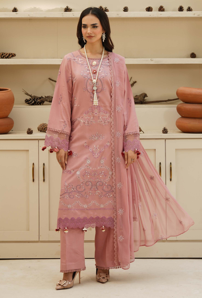 Mushak - D04 Chiffon Pakistani Winter Dresses - Humdum - 1