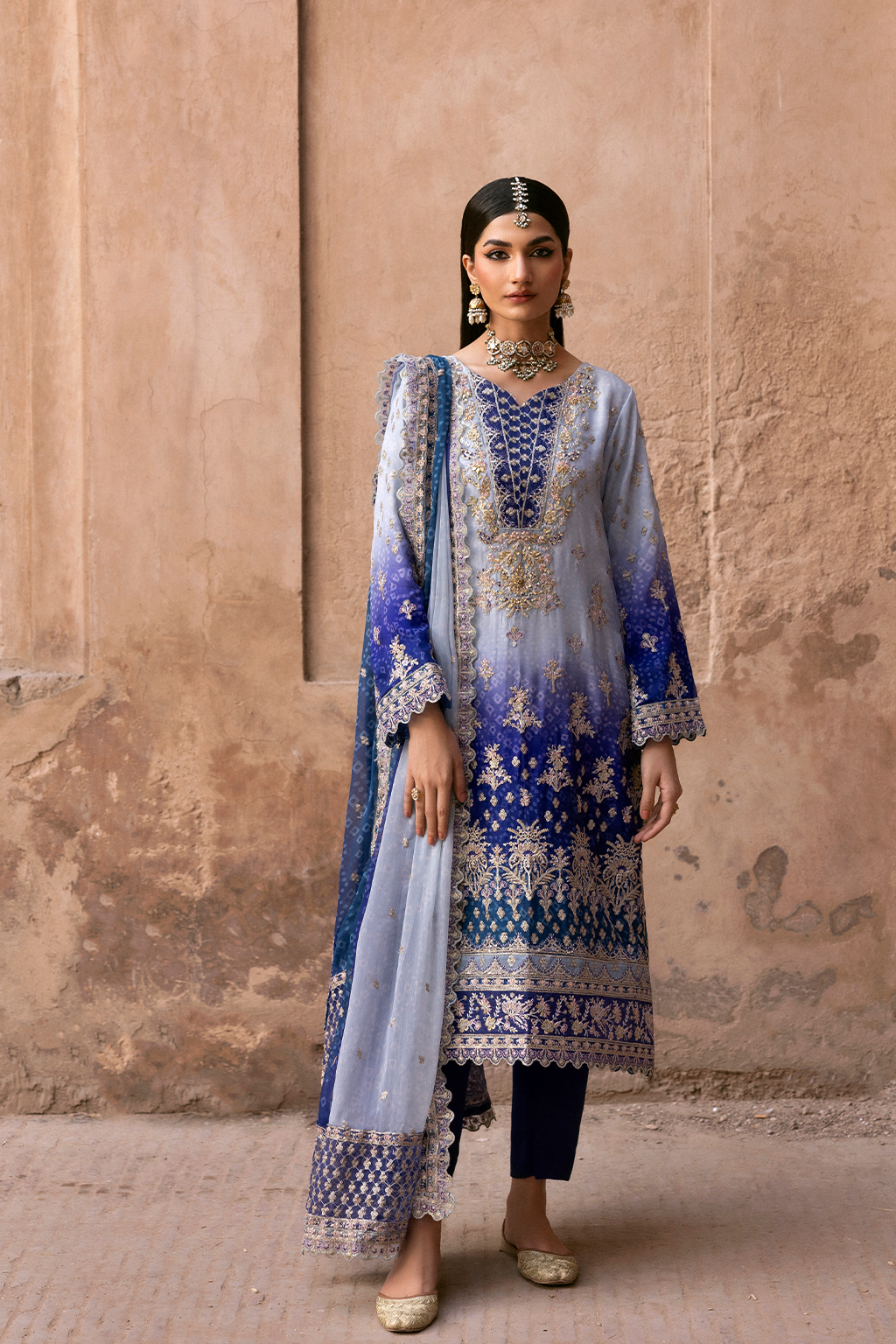 AUREVIA Embroidered Pakistani Dress