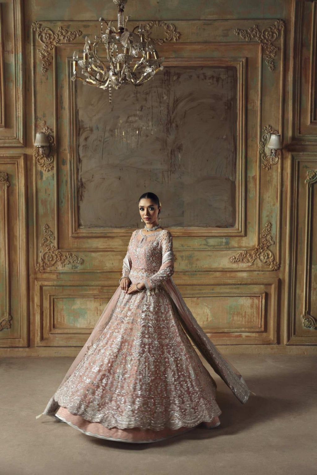 Glamarous Raw Silk Pakistani Formal Dresses - Zyra - 1