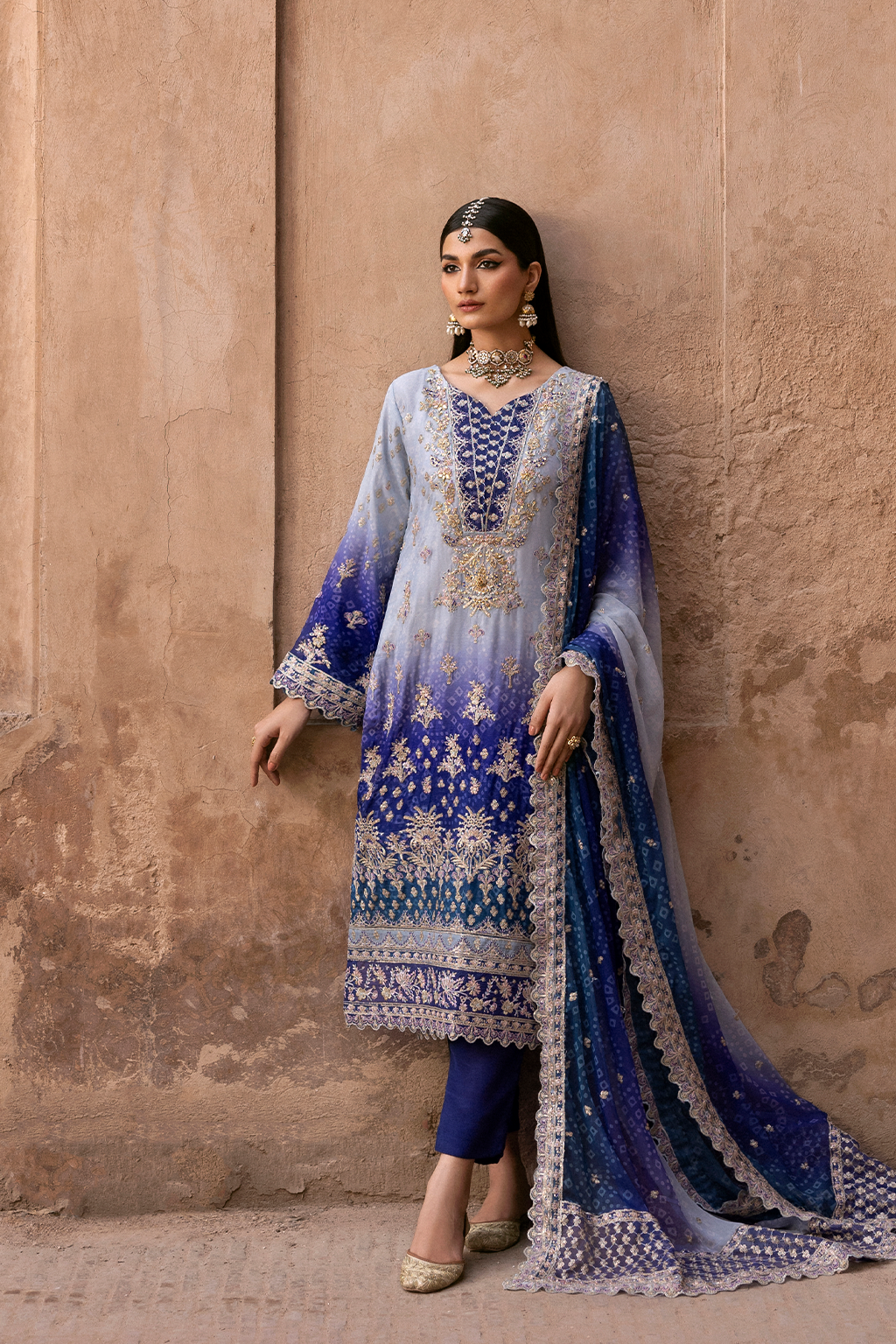 AUREVIA Embroidered Pakistani Dress