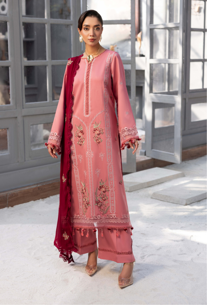 Fareeha - D04 Chiffon Pakistani Winter Dresses - Humdum - 1