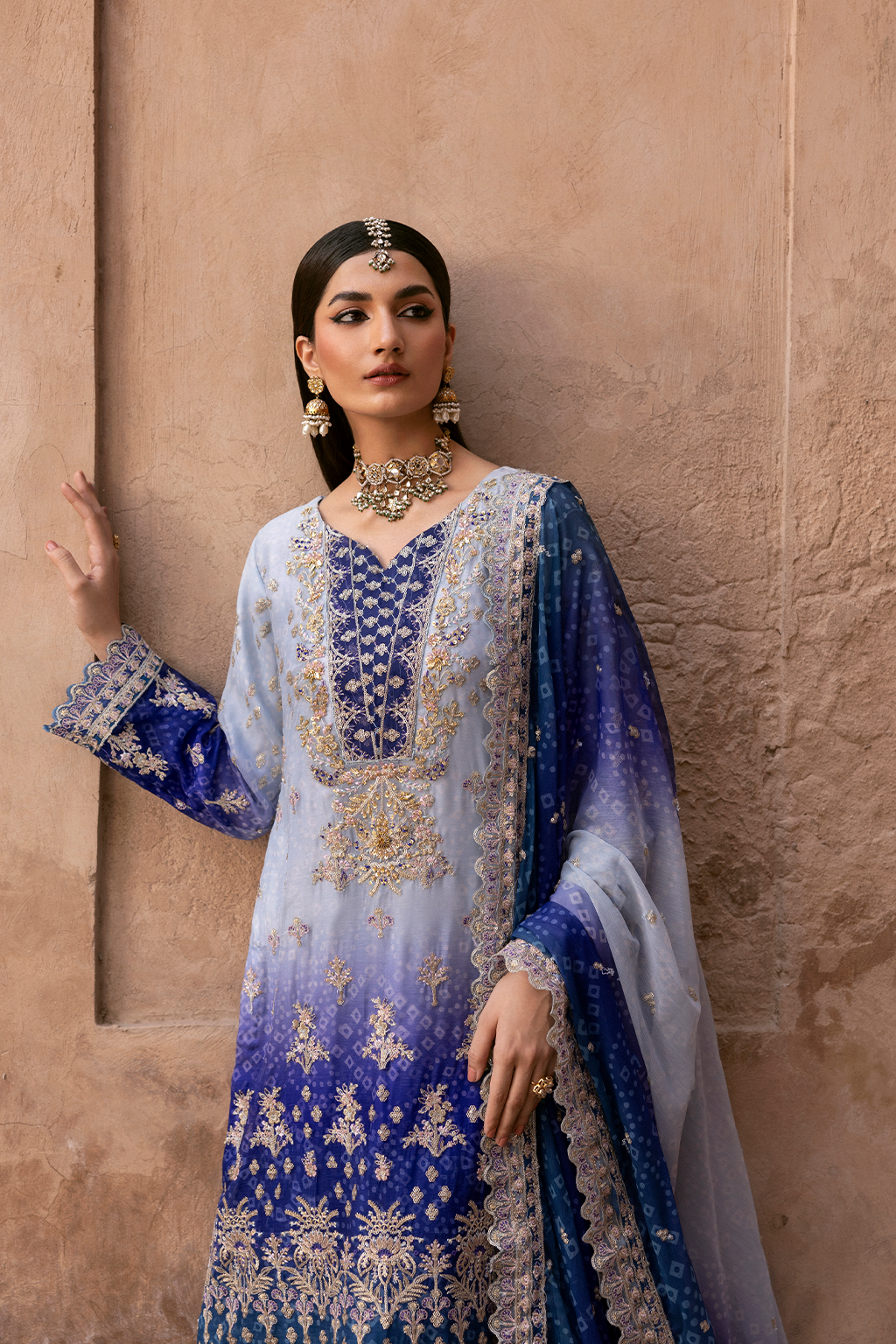 AUREVIA Embroidered Pakistani Dress
